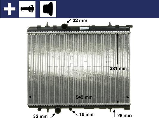 MAHLE CR 524 000S - Радіатор, охолодження двигуна autozip.com.ua