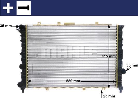 MAHLE CR 520 000S - Радіатор, охолодження двигуна autozip.com.ua