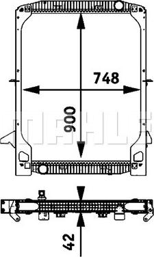 MAHLE CR 694 000P - Радіатор, охолодження двигуна autozip.com.ua