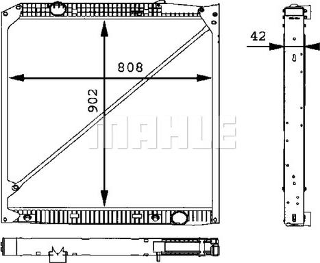 MAHLE CR 669 000P - Радіатор, охолодження двигуна autozip.com.ua