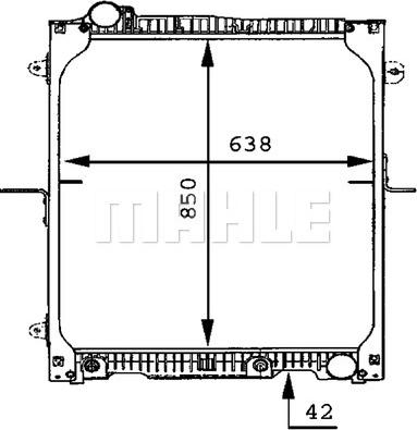 MAHLE CR 665 000P - Радіатор, охолодження двигуна autozip.com.ua