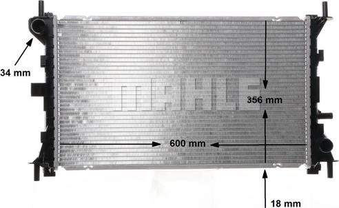 MAHLE CR 627 000S - Радіатор, охолодження двигуна autozip.com.ua