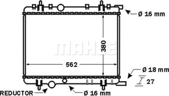 MAHLE CR 1434 000S - Радіатор, охолодження двигуна autozip.com.ua