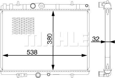 MAHLE CR 1599 000S - Радіатор, охолодження двигуна autozip.com.ua