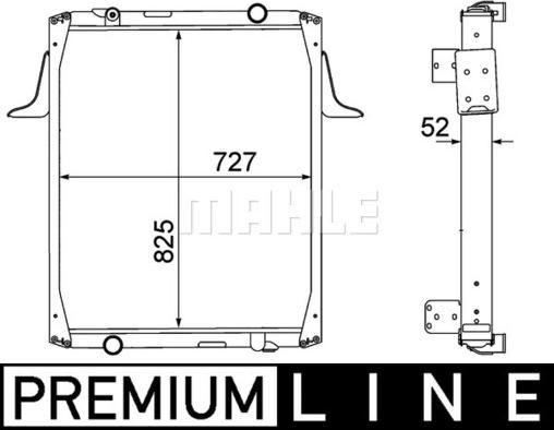 MAHLE CR 1555 000P - Радіатор, охолодження двигуна autozip.com.ua