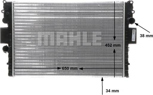 MAHLE CR 1551 000S - Радіатор, охолодження двигуна autozip.com.ua