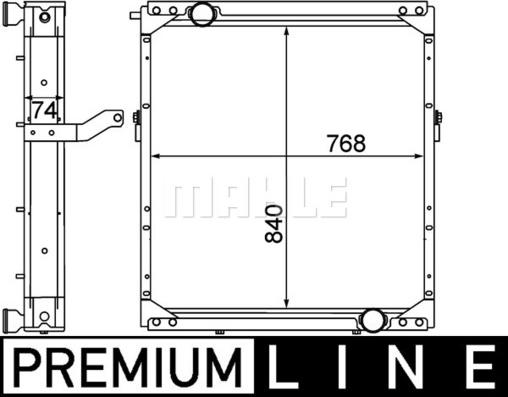 MAHLE CR 1553 000P - Радіатор, охолодження двигуна autozip.com.ua