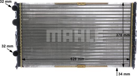 MAHLE CR 1535 000S - Радіатор, охолодження двигуна autozip.com.ua