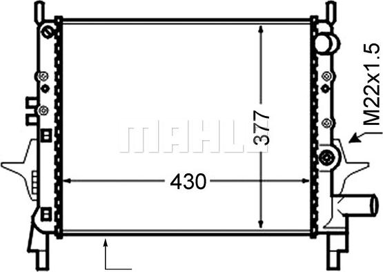 MAHLE CR 1019 000S - Радіатор, охолодження двигуна autozip.com.ua