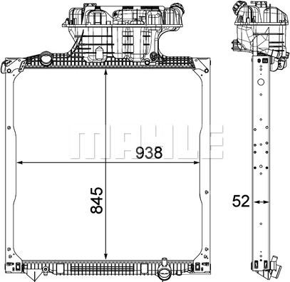 MAHLE CR 1039 000P - Радіатор, охолодження двигуна autozip.com.ua