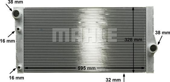 MAHLE CR 1147 000P - Радіатор, охолодження двигуна autozip.com.ua