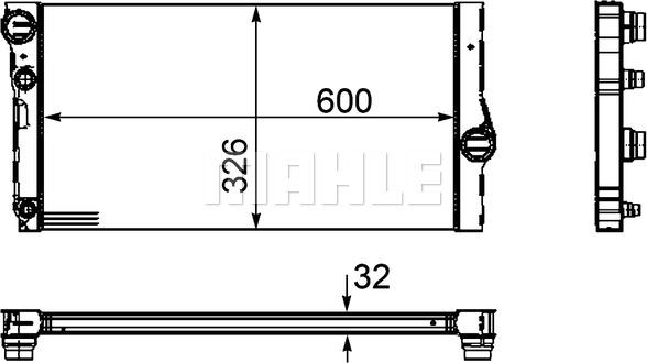 MAHLE CR 1147 000P - Радіатор, охолодження двигуна autozip.com.ua