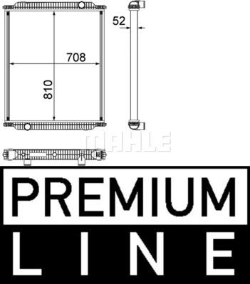 MAHLE CR 1153 000P - Радіатор, охолодження двигуна autozip.com.ua