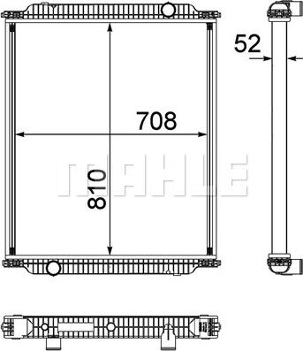 MAHLE CR 1153 000P - Радіатор, охолодження двигуна autozip.com.ua