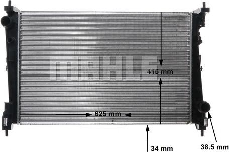 MAHLE CR 1112 000P - Радіатор, охолодження двигуна autozip.com.ua