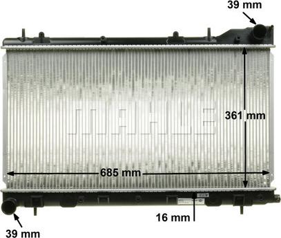 MAHLE CR 1875 000S - Радіатор, охолодження двигуна autozip.com.ua