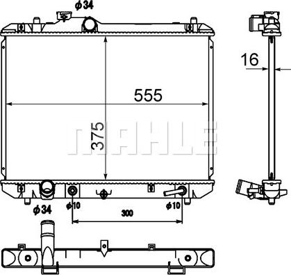 MAHLE CR 1870 000S - Радіатор, охолодження двигуна autozip.com.ua