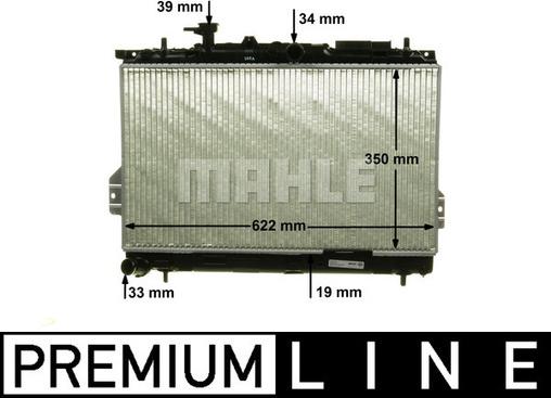 MAHLE CR 1292 000P - Радіатор, охолодження двигуна autozip.com.ua