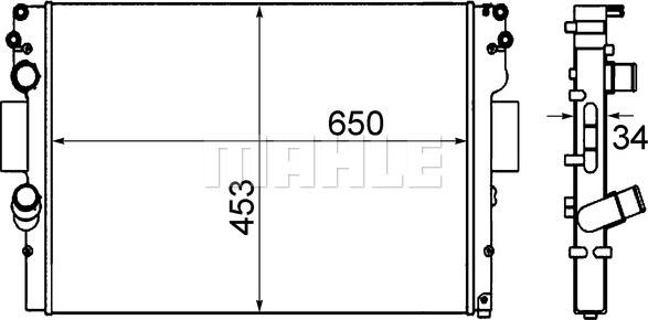 MAHLE CR 1254 001S - Радіатор, охолодження двигуна autozip.com.ua