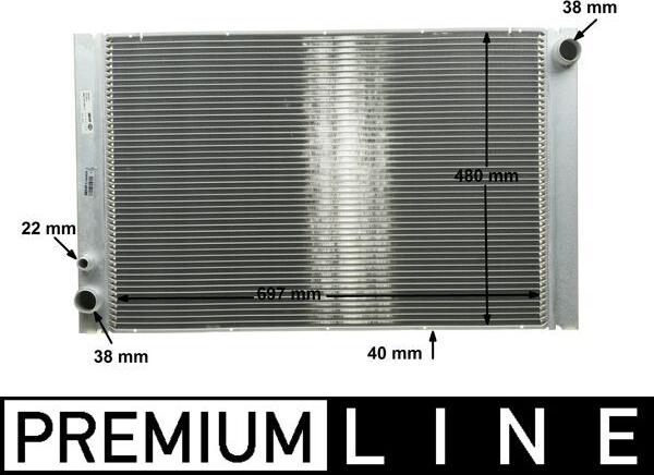 MAHLE CR 1204 000P - Радіатор, охолодження двигуна autozip.com.ua