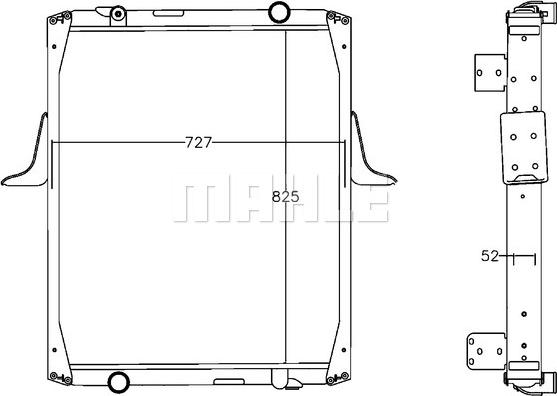 MAHLE CR 1221 000P - Радіатор, охолодження двигуна autozip.com.ua