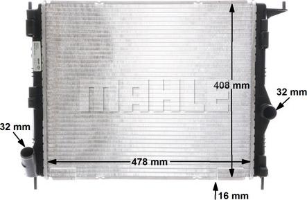 MAHLE CR 1765 000S - Радіатор, охолодження двигуна autozip.com.ua