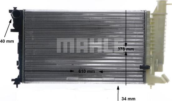 MAHLE CR 172 000S - Радіатор, охолодження двигуна autozip.com.ua