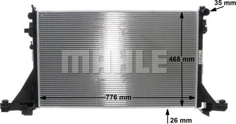 MAHLE CR 1770 000S - Радіатор, охолодження двигуна autozip.com.ua