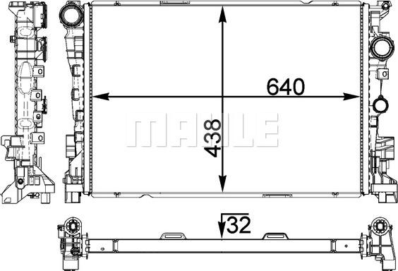 MAHLE CR 1772 000P - Радіатор, охолодження двигуна autozip.com.ua