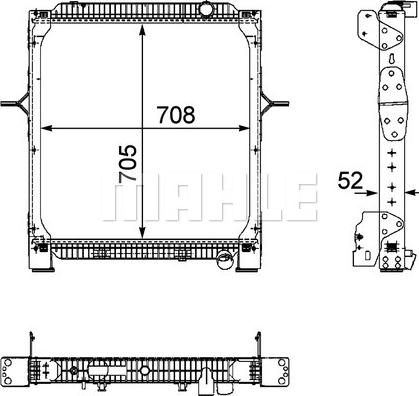 MAHLE CR 894 000P - Радіатор, охолодження двигуна autozip.com.ua