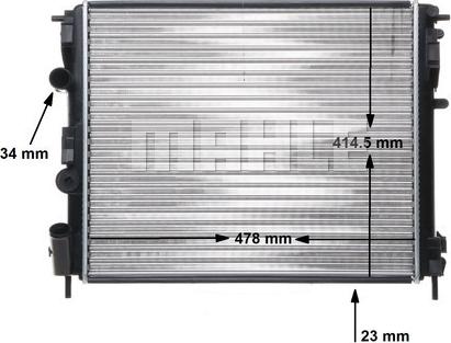 MAHLE CR 35 000S - Радіатор, охолодження двигуна autozip.com.ua