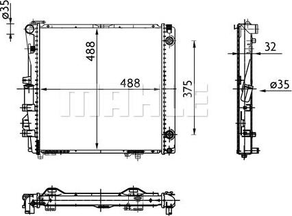 MAHLE CR 339 000S - Радіатор, охолодження двигуна autozip.com.ua