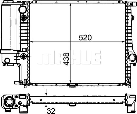 MAHLE CR 329 000P - Радіатор, охолодження двигуна autozip.com.ua