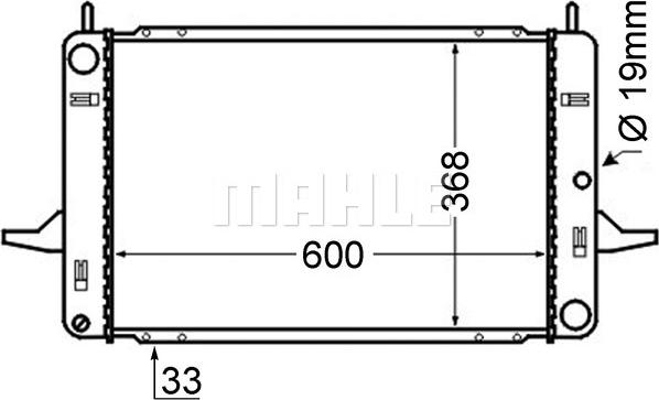 MAHLE CR 376 000S - Радіатор, охолодження двигуна autozip.com.ua