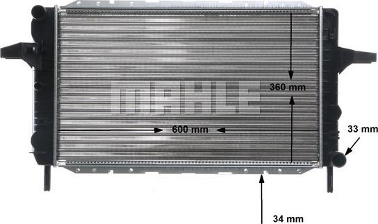 MAHLE CR 376 000S - Радіатор, охолодження двигуна autozip.com.ua