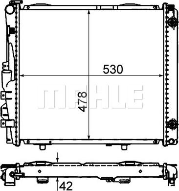 MAHLE CR 290 000P - Радіатор, охолодження двигуна autozip.com.ua