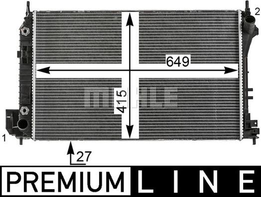 MAHLE CR 26 000P - Радіатор, охолодження двигуна autozip.com.ua