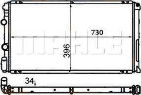 MAHLE CR 204 000S - Радіатор, охолодження двигуна autozip.com.ua