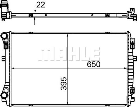 MAHLE CR 2054 000S - Радіатор, охолодження двигуна autozip.com.ua