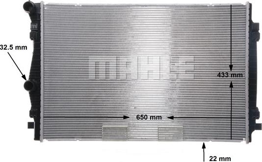 MAHLE CR 2055 000S - Радіатор, охолодження двигуна autozip.com.ua