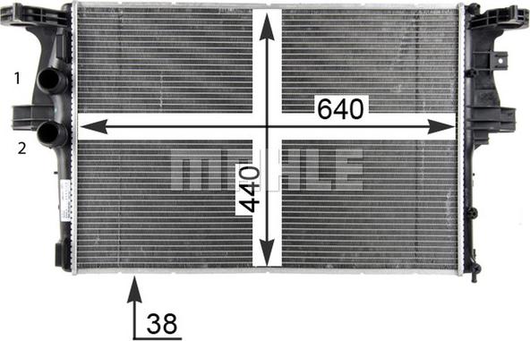 MAHLE CR 2087 000P - Радіатор, охолодження двигуна autozip.com.ua