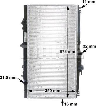 MAHLE CR 202 000S - Радіатор, охолодження двигуна autozip.com.ua