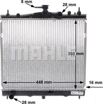 MAHLE CR 2164 000S - Радіатор, охолодження двигуна autozip.com.ua