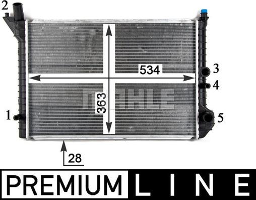 MAHLE CR 212 000P - Радіатор, охолодження двигуна autozip.com.ua