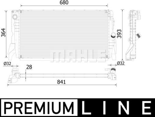 MAHLE CR 2314 000P - Радіатор, охолодження двигуна autozip.com.ua