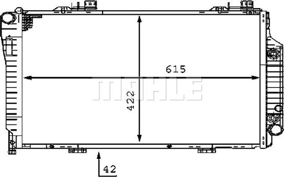 MAHLE CR 231 000P - Радіатор, охолодження двигуна autozip.com.ua