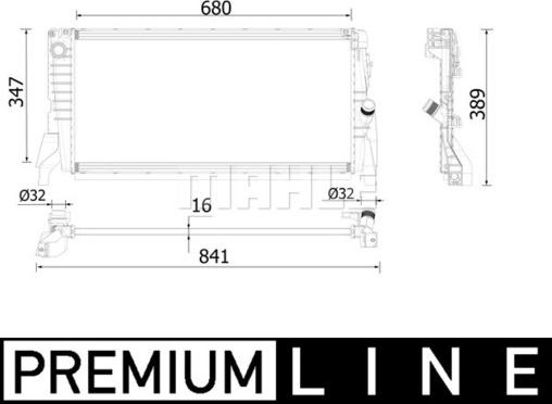 MAHLE CR 2317 000P - Радіатор, охолодження двигуна autozip.com.ua