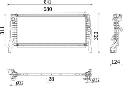 MAHLE CR 2749 000P - Радіатор, охолодження двигуна autozip.com.ua