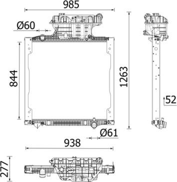 MAHLE CR 2741 000P - Радіатор, охолодження двигуна autozip.com.ua