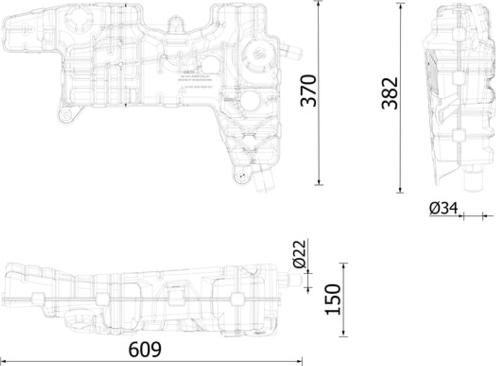 MAHLE CRT 250 000S - Компенсаційний бак, охолоджуюча рідина autozip.com.ua